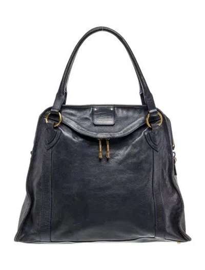 Pre-owned Marc Jacobs Leather Shoulder Bag In Black