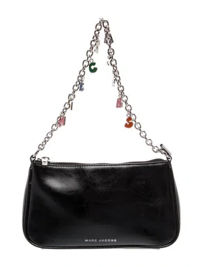 Pre-owned Marc Jacobs Leather Shoulder Bag In Black