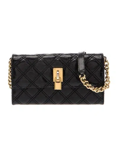 Pre-owned Marc Jacobs Leather Shoulder Bag In Black