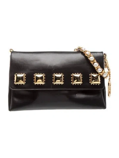 Pre-owned Marc Jacobs Leather Shoulder Bag In Black