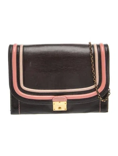 Pre-owned Marc Jacobs Leather Shoulder Bag In Black