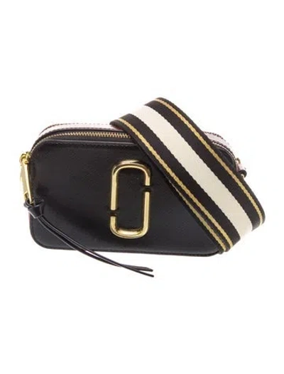 Pre-owned Marc Jacobs Leather Shoulder Bag In Black