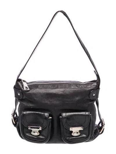 Pre-owned Marc Jacobs Leather Shoulder Bag In Black