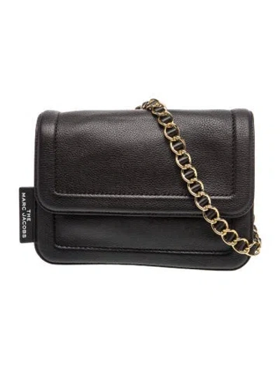 Pre-owned Marc Jacobs Leather Shoulder Bag In Black