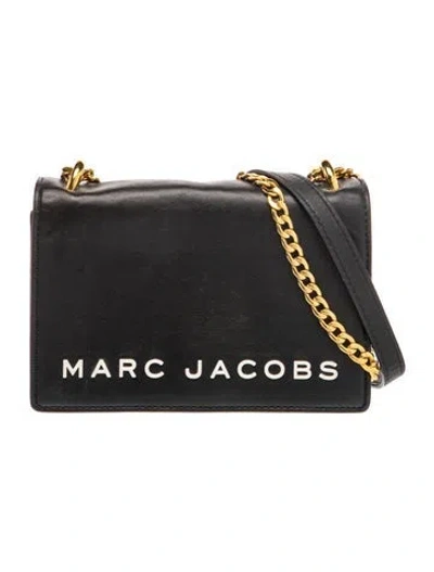 Pre-owned Marc Jacobs Leather Shoulder Bag In Black