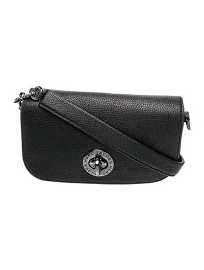 Pre-owned Marc Jacobs Leather Shoulder Bag In Black