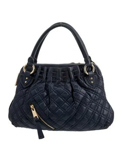 Pre-owned Marc Jacobs Leather Shoulder Bag In Blue