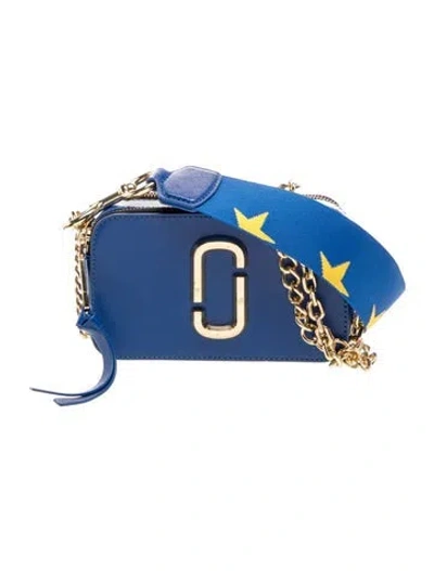 Pre-owned Marc Jacobs Leather Shoulder Bag In Blue