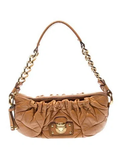 Pre-owned Marc Jacobs Leather Shoulder Bag In Brown
