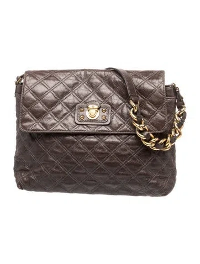 Pre-owned Marc Jacobs Leather Shoulder Bag In Brown
