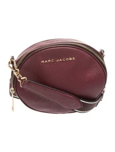 Pre-owned Marc Jacobs Leather Shoulder Bag In Burgundy