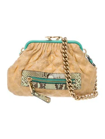 Pre-owned Marc Jacobs Leather Shoulder Bag In Gold