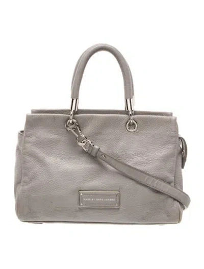 Pre-owned Marc Jacobs Leather Shoulder Bag In Gray