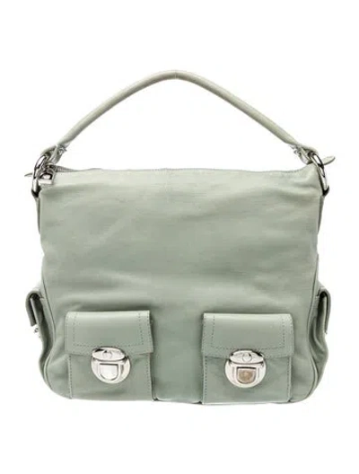 Pre-owned Marc Jacobs Leather Shoulder Bag In Green