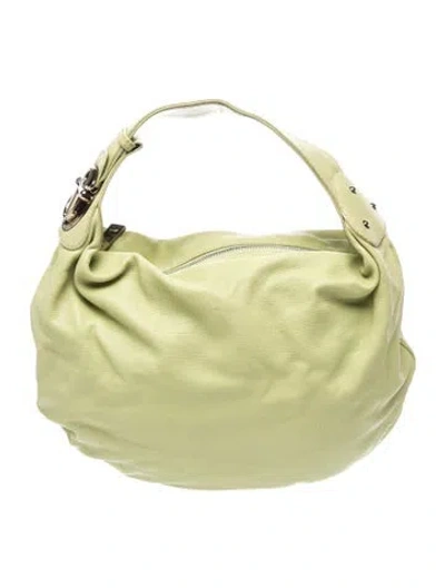 Pre-owned Marc Jacobs Leather Shoulder Bag In Green