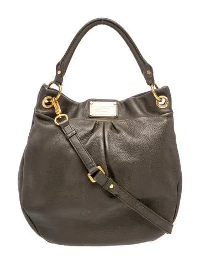 Pre-owned Marc Jacobs Leather Shoulder Bag In Grey