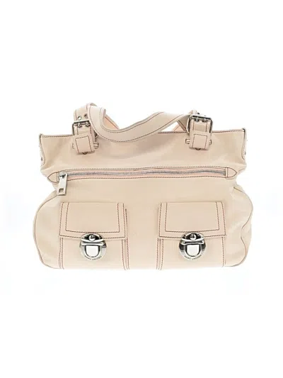 Pre-owned Marc Jacobs Leather Shoulder Bag In Ivory