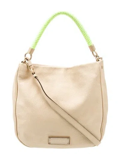 Pre-owned Marc Jacobs Leather Shoulder Bag In Neutral