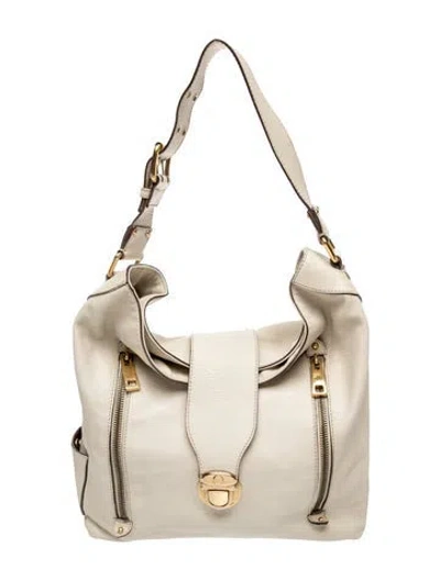 Pre-owned Marc Jacobs Leather Shoulder Bag In Neutral
