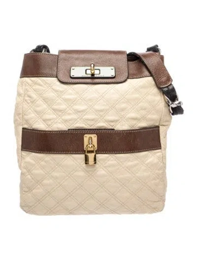 Pre-owned Marc Jacobs Leather Shoulder Bag In Neutral