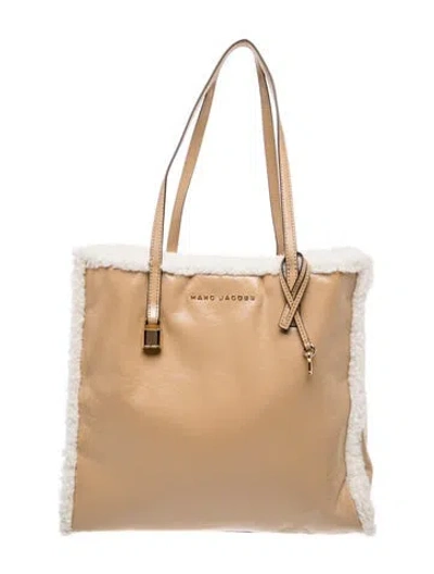 Pre-owned Marc Jacobs Leather Shoulder Bag In Neutral
