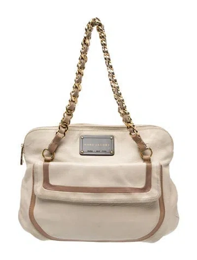 Pre-owned Marc Jacobs Leather Shoulder Bag In Neutral