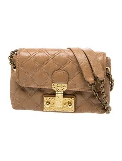 Pre-owned Marc Jacobs Leather Shoulder Bag In Neutral