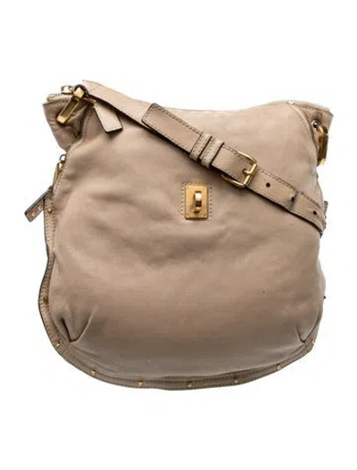Pre-owned Marc Jacobs Leather Shoulder Bag In Neutral