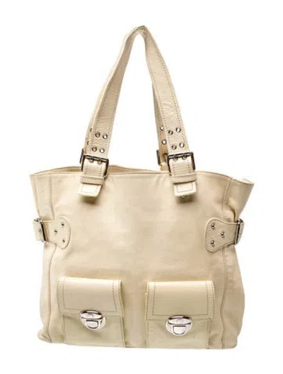 Pre-owned Marc Jacobs Leather Shoulder Bag In Neutrals