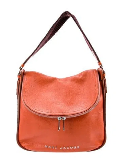 Pre-owned Marc Jacobs Leather Shoulder Bag In Orange
