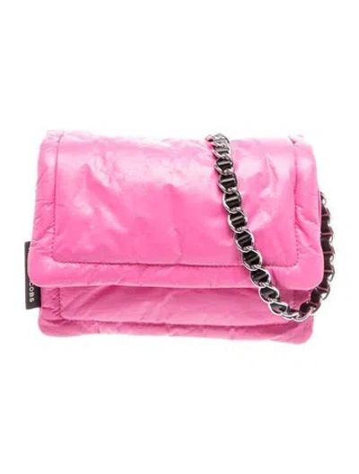 Pre-owned Marc Jacobs Leather Shoulder Bag In Pink