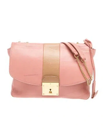 Pre-owned Marc Jacobs Leather Shoulder Bag In Pink