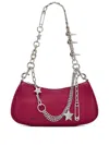 Marc Jacobs Leather Shoulder Bag In Purple