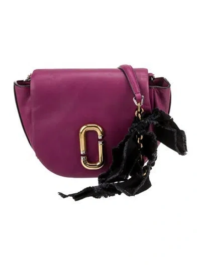 Pre-owned Marc Jacobs Leather Shoulder Bag In Purple