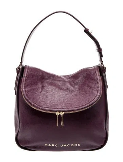 Pre-owned Marc Jacobs Leather Shoulder Bag In Purple