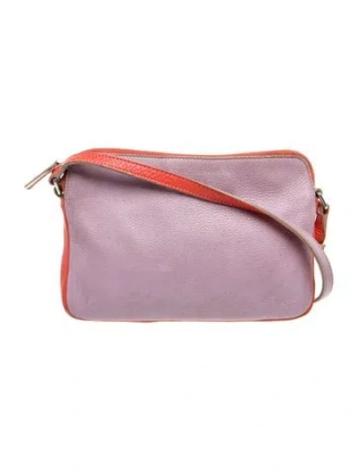 Pre-owned Marc Jacobs Leather Shoulder Bag In Purple