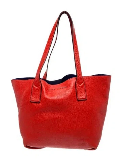 Pre-owned Marc Jacobs Leather Shoulder Bag In Red