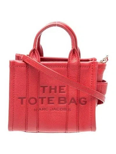 Pre-owned Marc Jacobs Leather Shoulder Bag In Red
