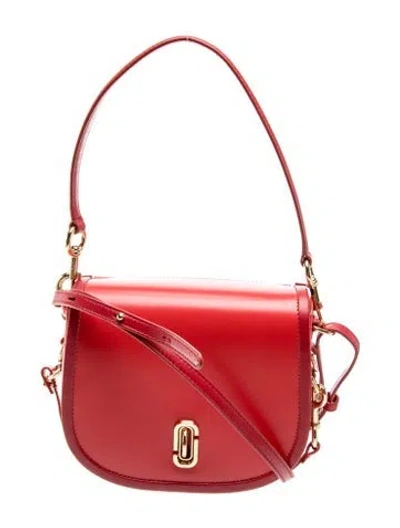 Pre-owned Marc Jacobs Leather Shoulder Bag In Red