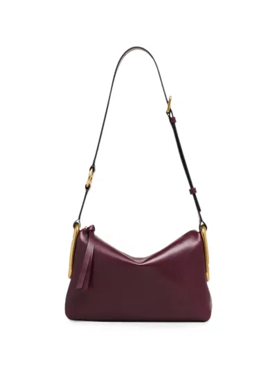 Marc Jacobs Scene Medium Leather Shoulder Bag In Burgundy