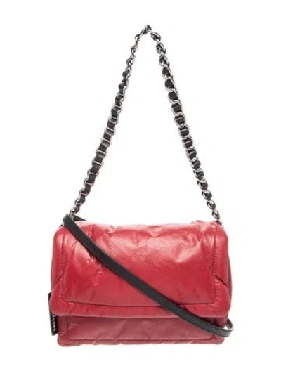 Pre-owned Marc Jacobs Leather Shoulder Bag In Red
