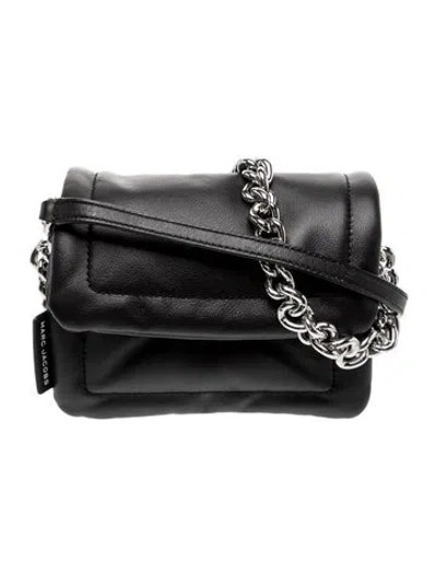 Pre-owned Marc Jacobs Leather Shoulder Bag W/ Tags In Black