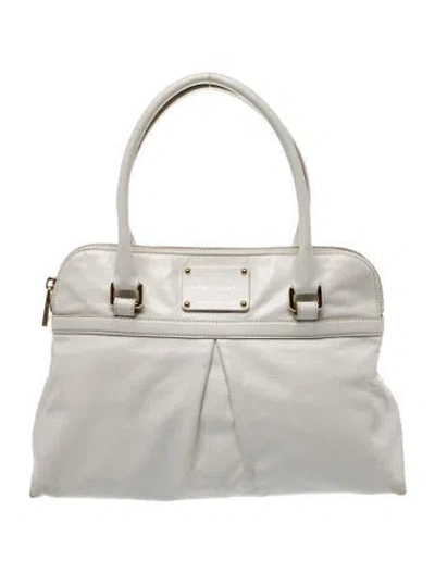 Pre-owned Marc Jacobs Leather Shoulder Bag In White