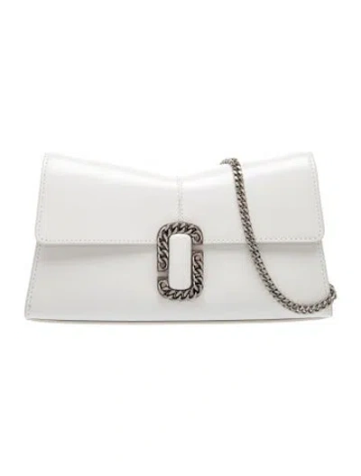 Pre-owned Marc Jacobs Leather Shoulder Bag In White