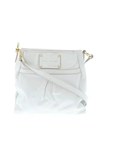 Pre-owned Marc Jacobs Leather Shoulder Bag In White
