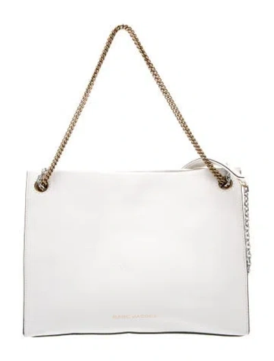 Pre-owned Marc Jacobs Leather Shoulder Bag In White