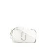 Marc Jacobs Snapshot Logo Shoulder Bag In White