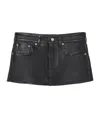 Marc Jacobs Leather Skort In Black