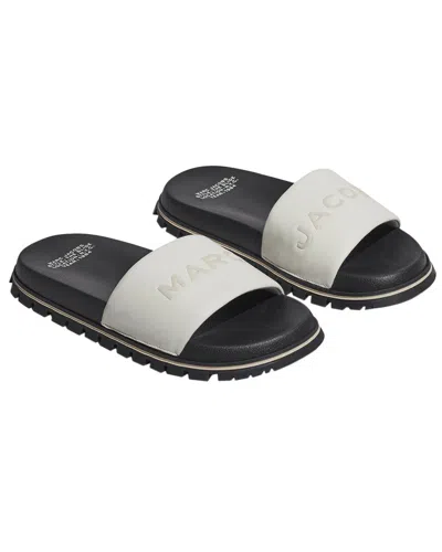 Marc Jacobs Leather Slide In White