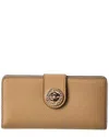 Marc Jacobs Leather Slim Wallet In Brown